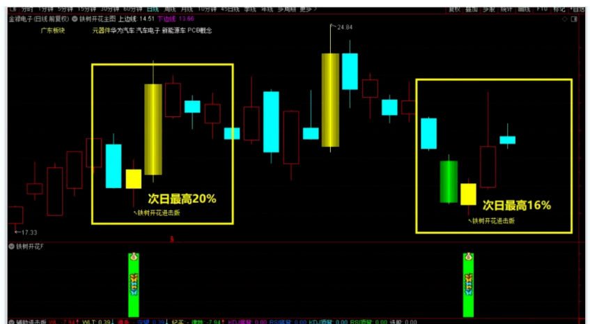 铁树开花进击版尾盘高胜率今买明卖指标手机通用1主+2副+1选