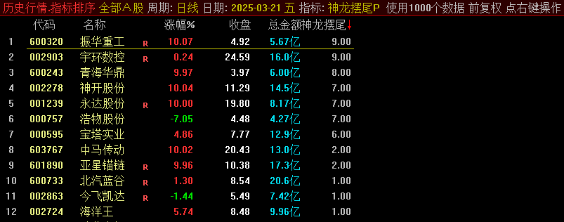 【神龙摆尾竞价排序】揭秘通达信隐藏算法:这个排序指标如何优化你的早盘分析? 【神龙摆尾竞价排序】揭秘通达信隐藏算法:这个排序指标如何优化你的早盘分析?