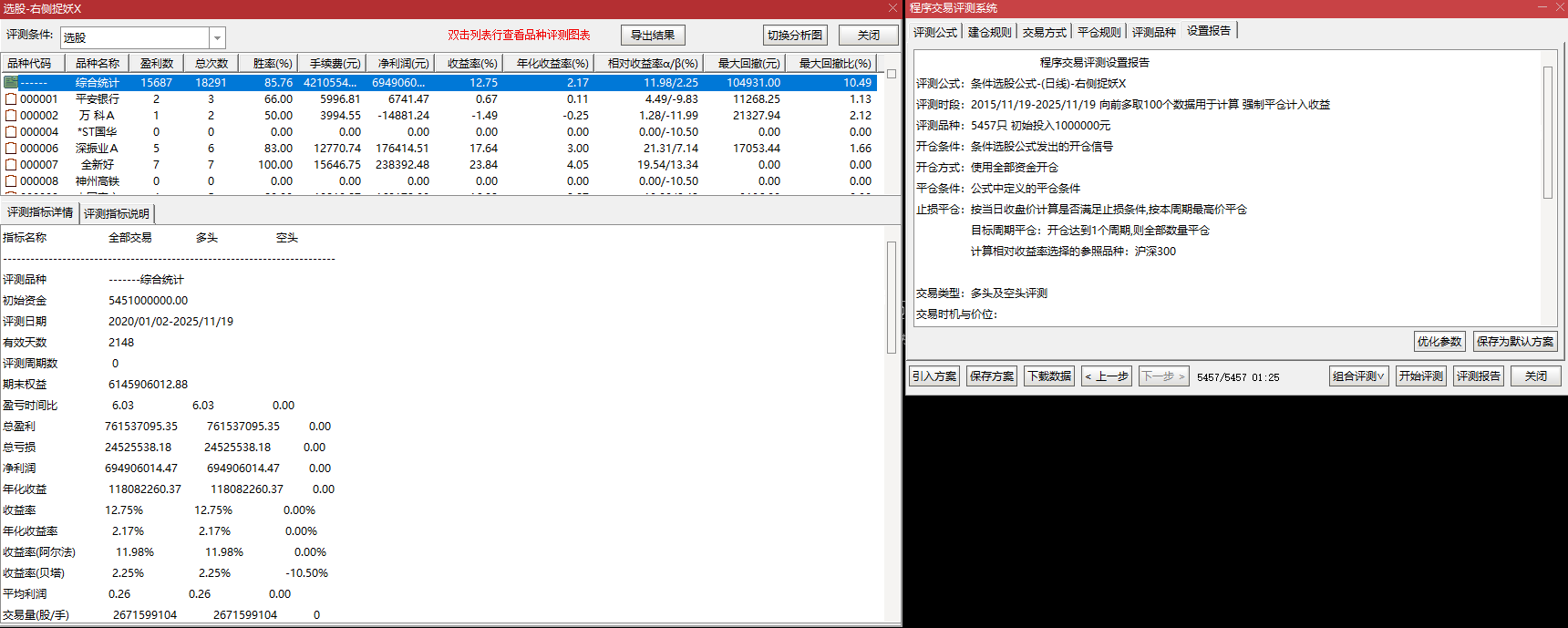 【右侧捉妖】三指标套装：主图 + 副图 + 选股，横盘突破潜伏，尾盘确认 + 动态止损，5/10 日均线防守 + 2%-5% 风控，短线中线通用