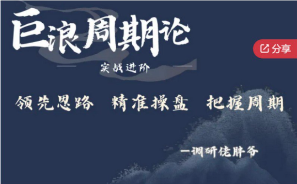 调研佬胖爷-巨浪周期论实战进阶资源